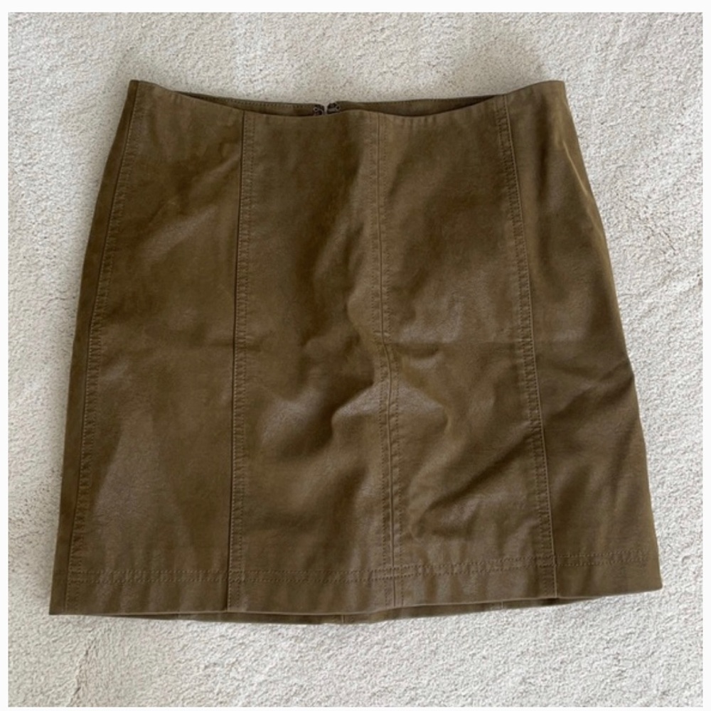 Free People | Vegan Leather Mini Skirt